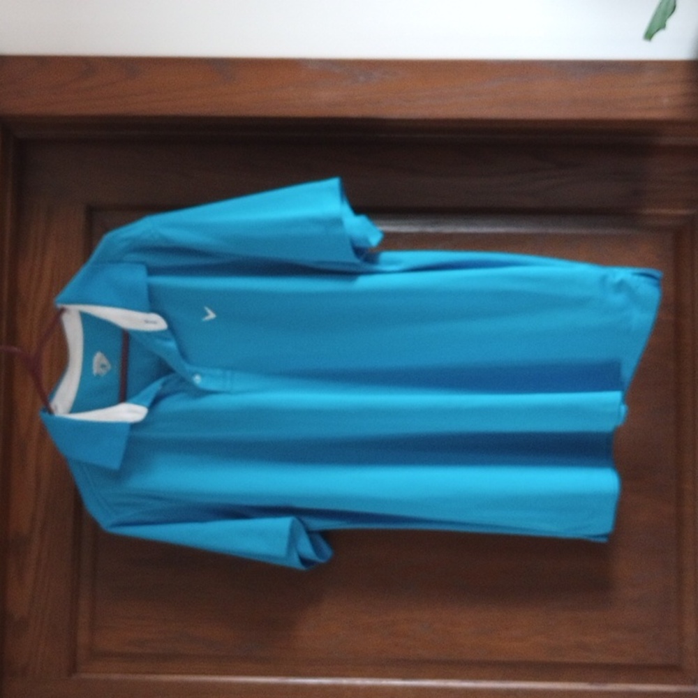 Men's polo shirt, turquoise, size XL, Callaway brand